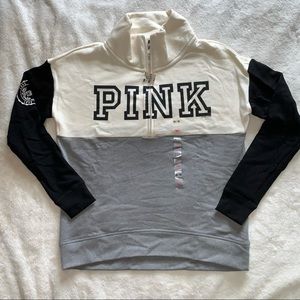 VS PINK Half Zip Pullover Sweater